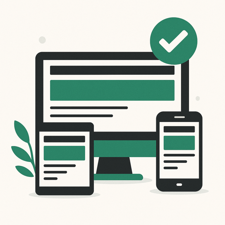Responsive web design and development services across desktop and mobile devices, built by an SEO expert to support performance, speed, and user experience.